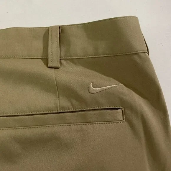 Nike Dri Fit Golf Pants Mens 34x34 Tan Lightweight Flat Front Casual - Picture 5 of 14